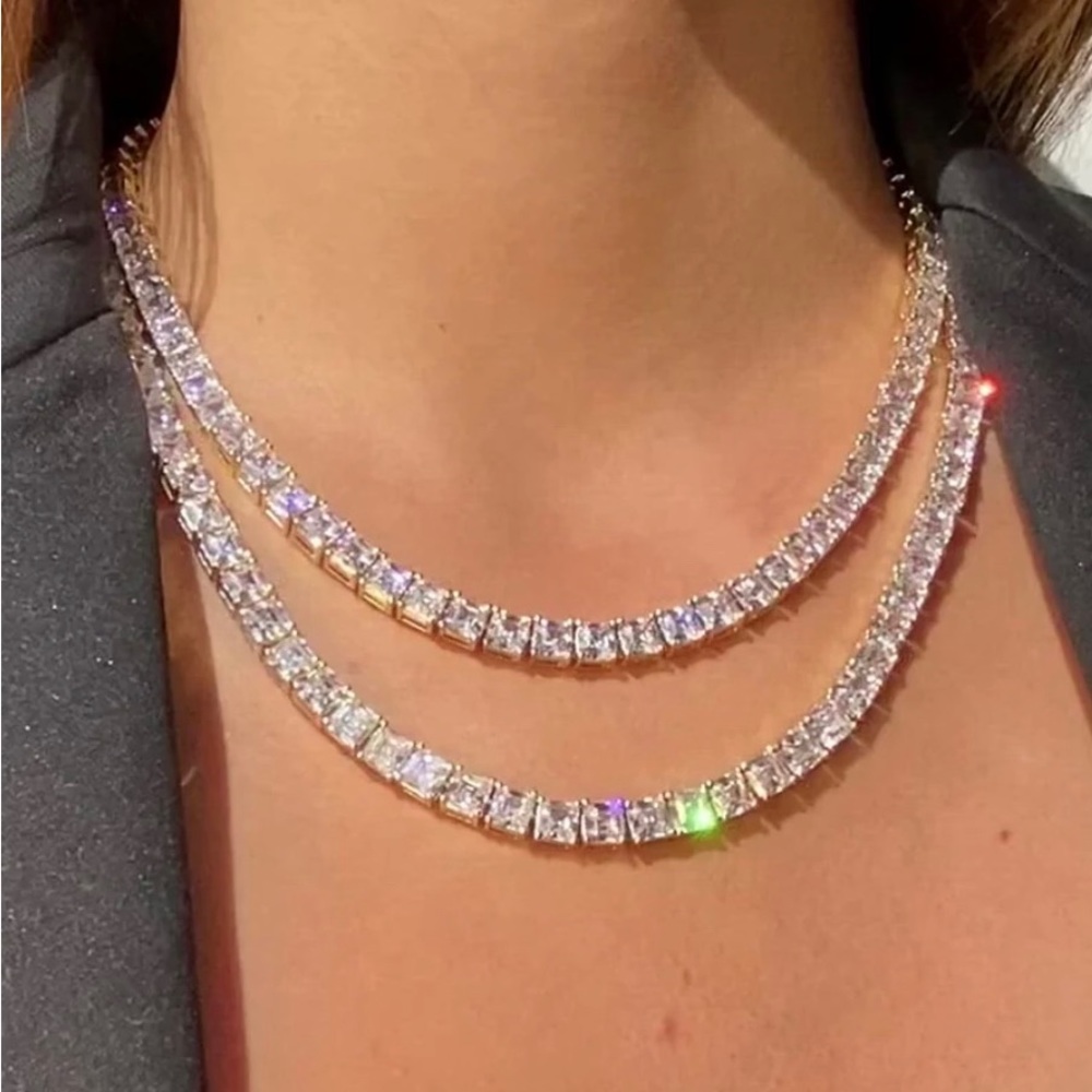 Melinda Maria Gold and Silver Double Layer Necklace